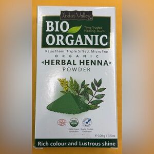 Indus‎ Valley Bio Organic Natural Herbal Henna Powder, Mehandi for Hair Colour